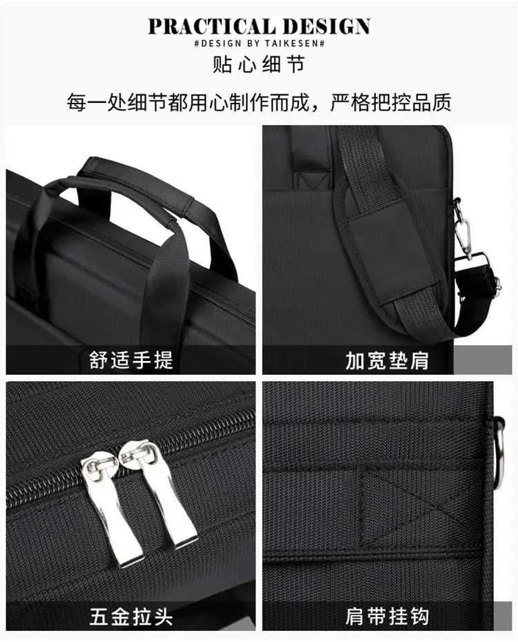 Black Waterproof Laptop Bag 15.6" Thickened — feature 6