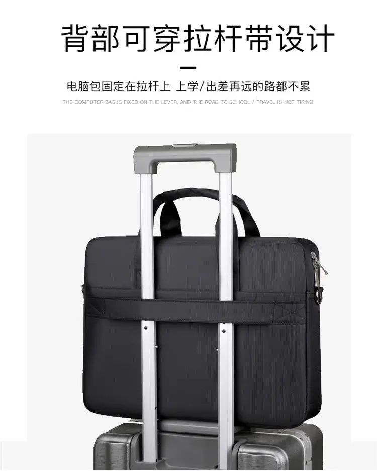 Black Waterproof Laptop Bag 15.6" Thickened — feature 8