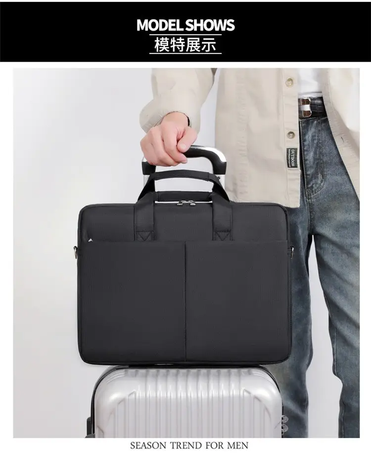 Black Waterproof Laptop Bag 15.6" Thickened — feature 9