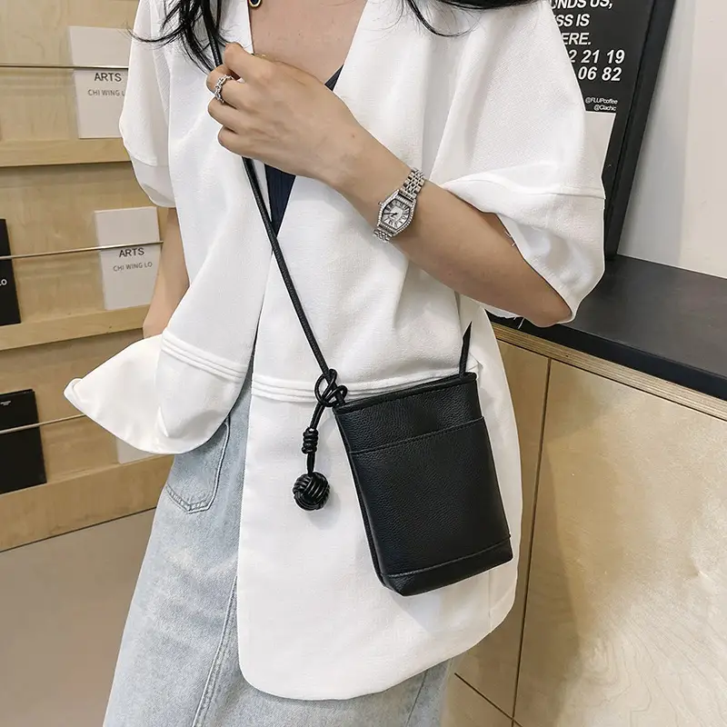Pink PU Leather Shoulder Bag for Women - Image 10