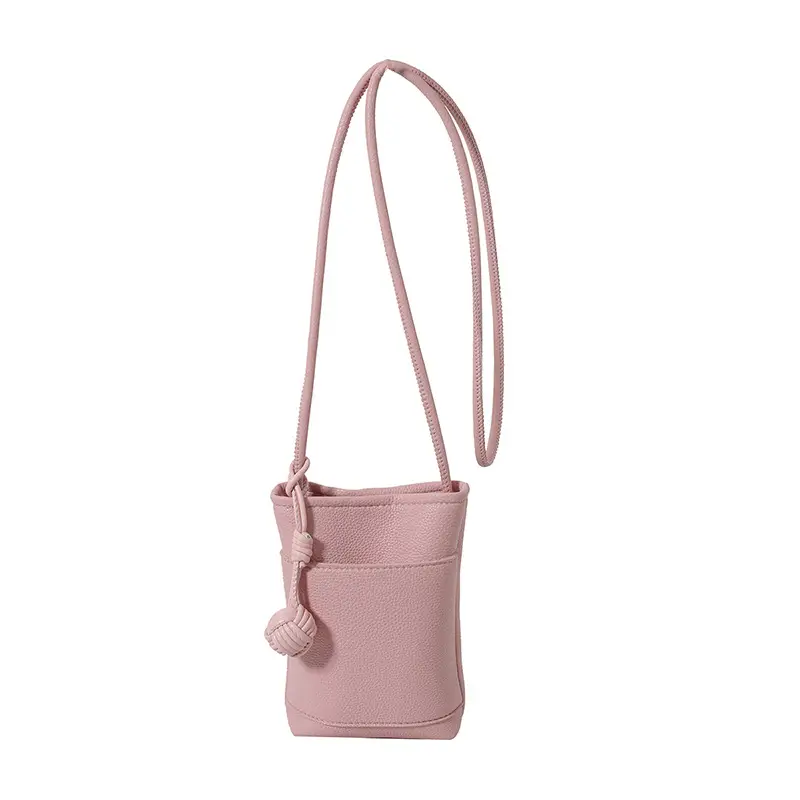 Pink PU Leather Shoulder Bag for Women - Image 2