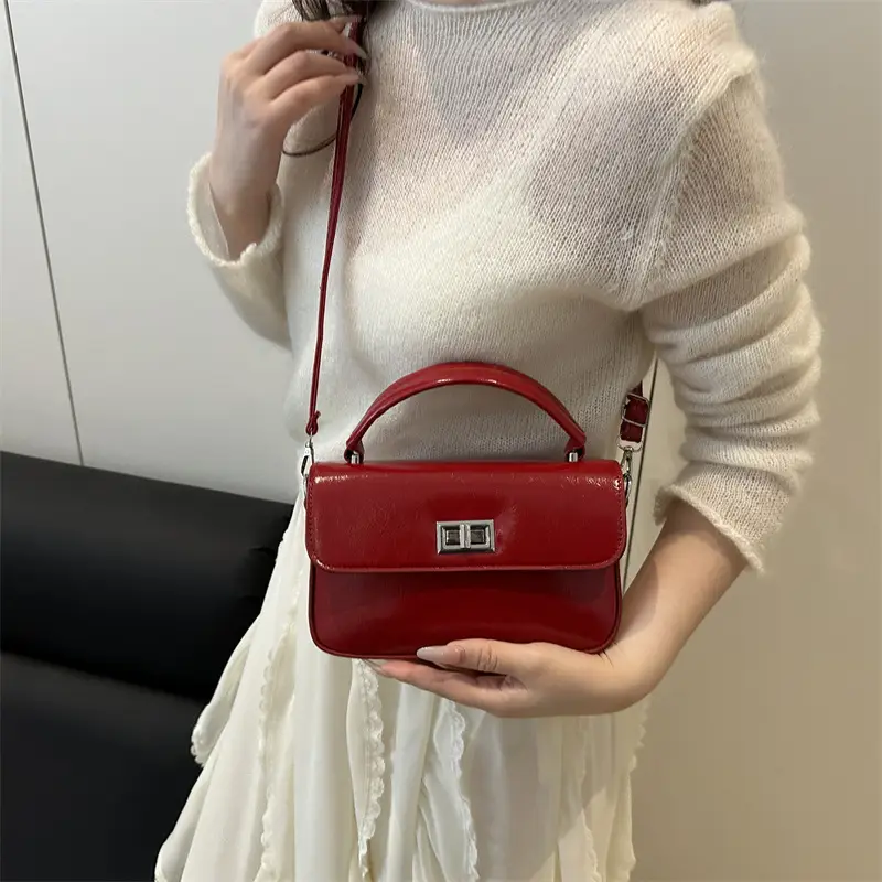 Red Square Crossbody Bag for Women 2026 - Image 6