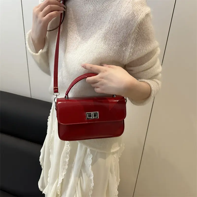 Red Square Crossbody Bag for Women 2026 - Image 7