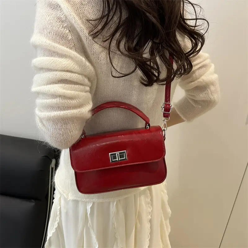 Red Square Crossbody Bag for Women 2026 - Image 9