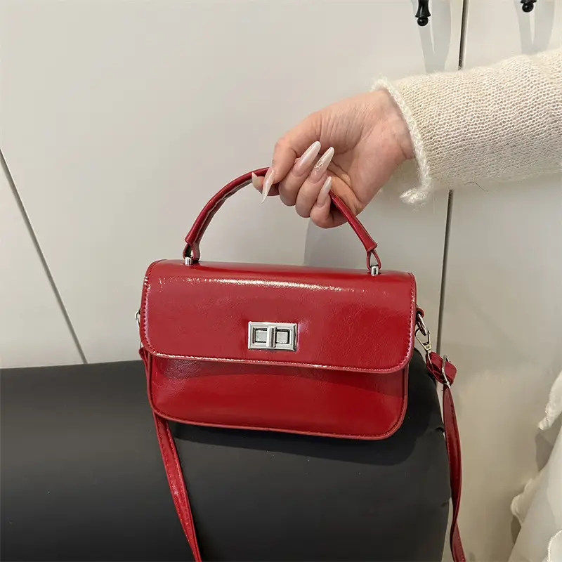 Red Square Crossbody Bag for Women 2026 - Image 5