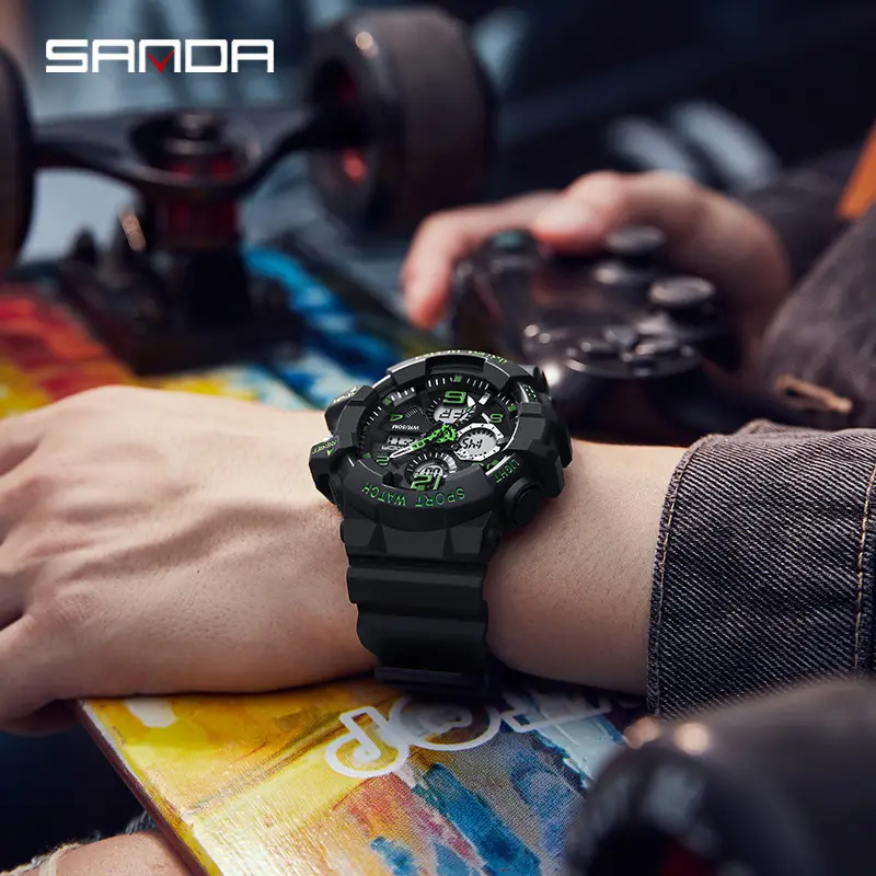 Sanda Sport Watch Waterproof Digital 3299 - Image 4