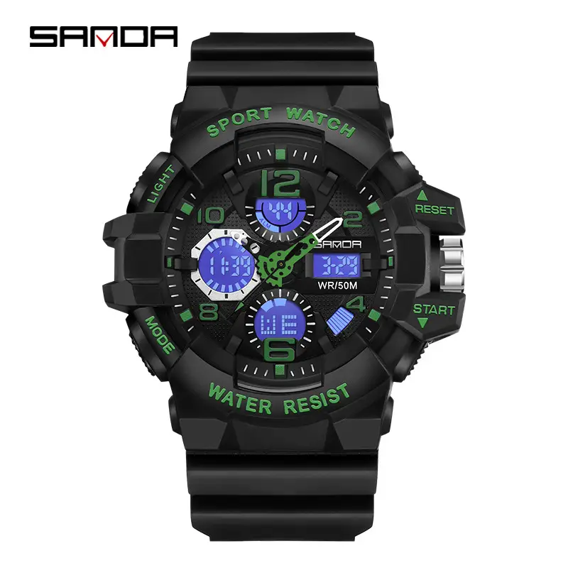 Sanda Sport Watch Waterproof Digital 3299 - Image 7