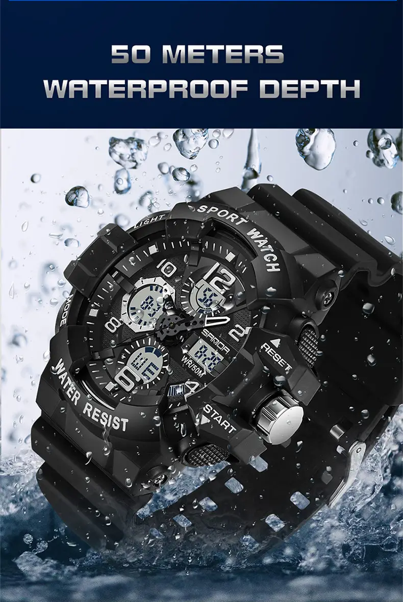Sanda Sport Watch Waterproof Digital 3299 — feature 41