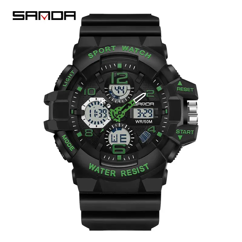 Sanda Sport Watch Waterproof Digital 3299 - Image 2