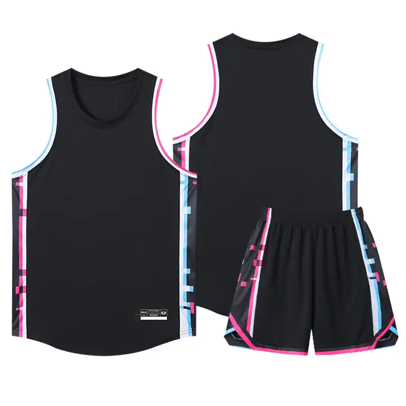 American Basketball Vest Set Navy Blue Sleeveless Game Training - Image 10