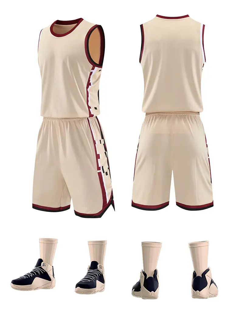 American Basketball Vest Set Navy Blue Sleeveless Game Training — feature 13