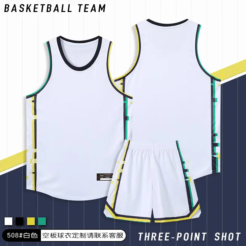 American Basketball Vest Set Navy Blue Sleeveless Game Training - Image 2