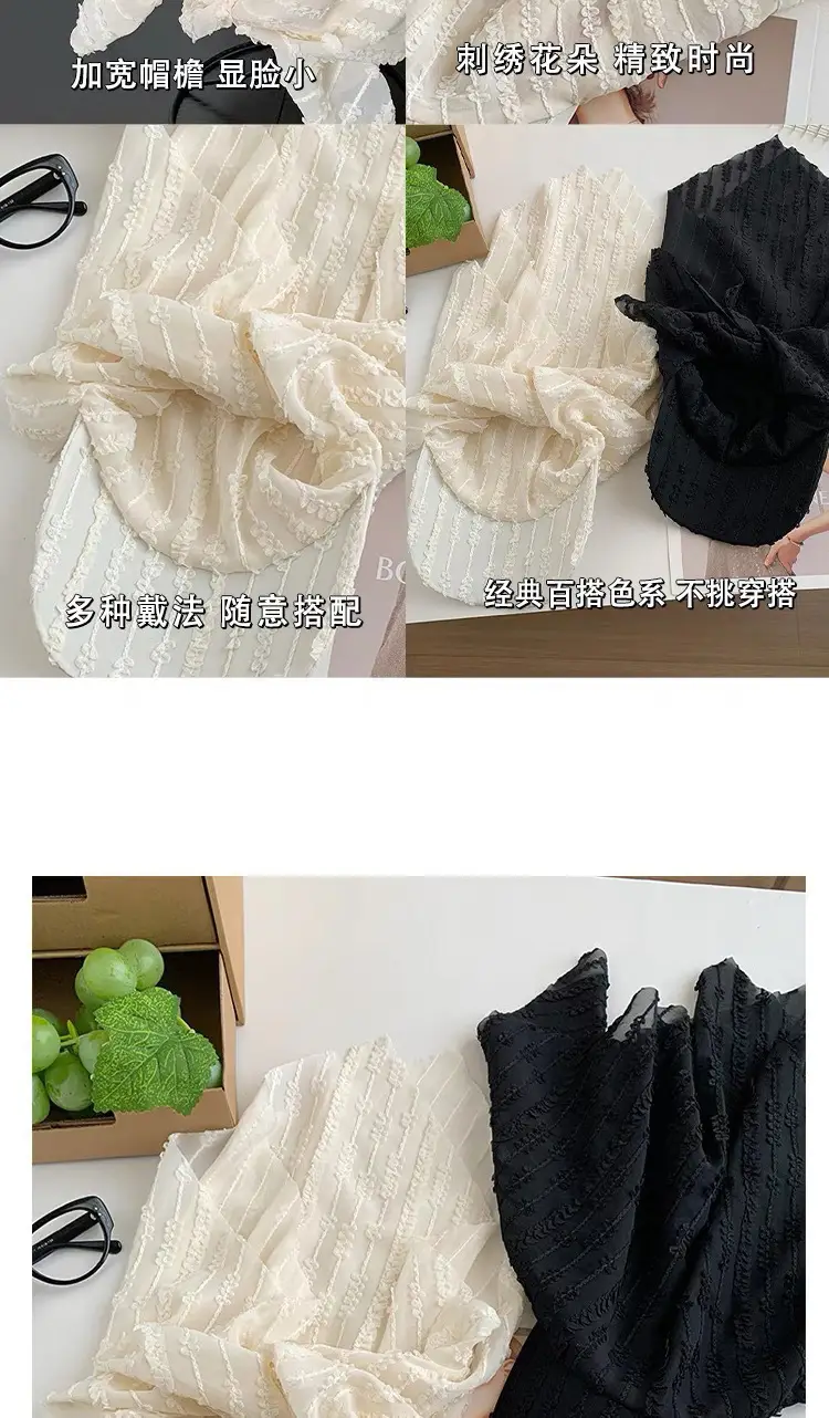 French Pastoral Chiffon Lace Tie Cap for Girls — feature 9