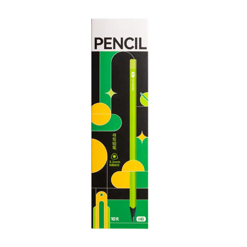Small green rod black wood pencil high color value primary school students special pencil high-end grade one, two and three HB2B kindergarten