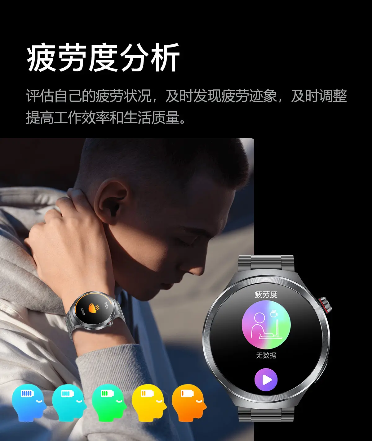 Smart Watch with Red Silicone Band & 1.73inch AMOLED Display — feature 13