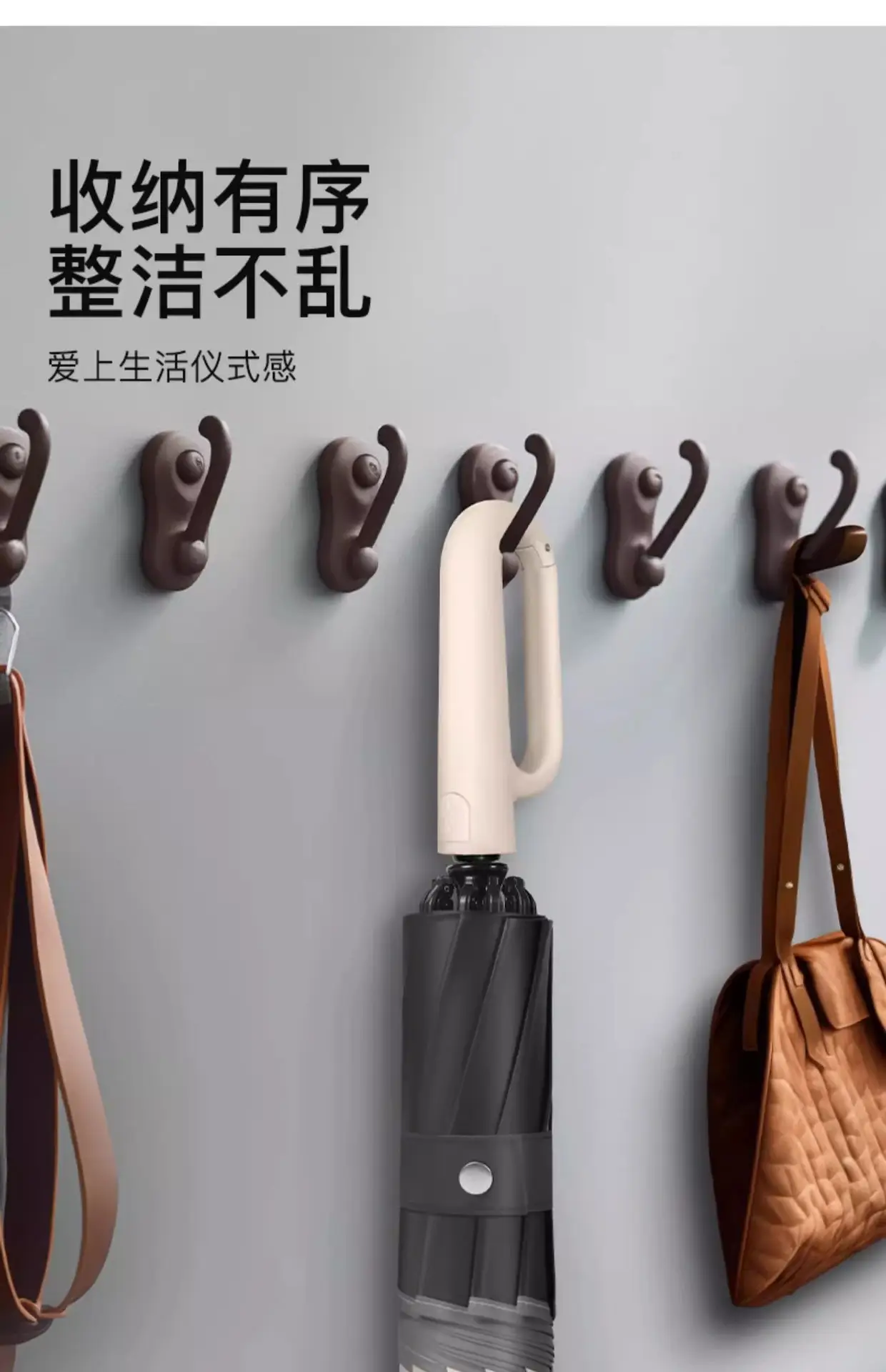 Automatic Ring-Opening Umbrella Lavender Purple — feature 21
