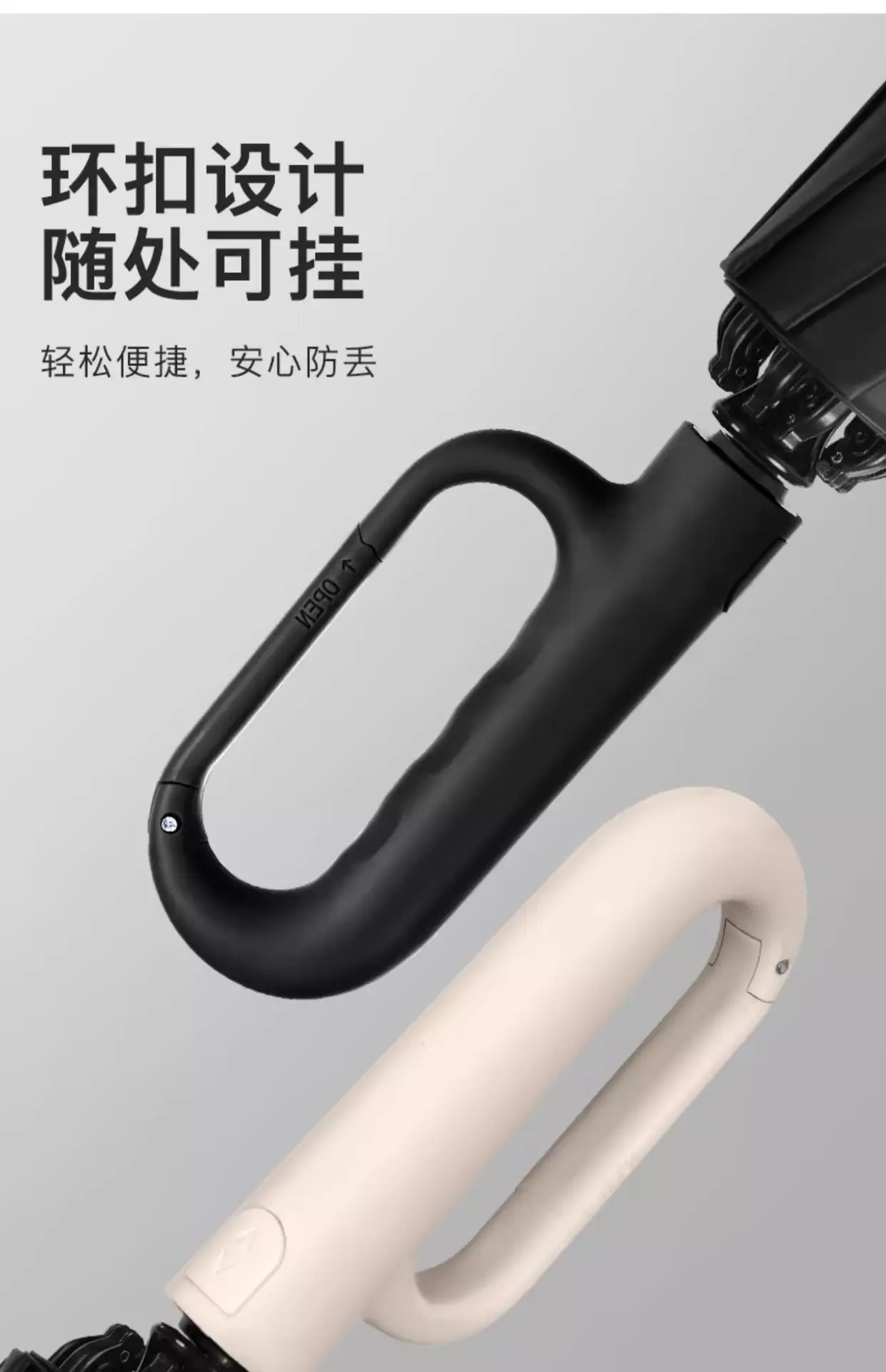 Automatic Ring-Opening Umbrella Lavender Purple — feature 7