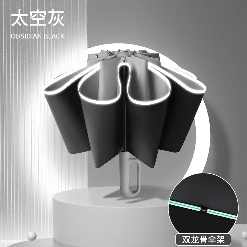 Automatic Ring-Opening Umbrella Lavender Purple - Image 11
