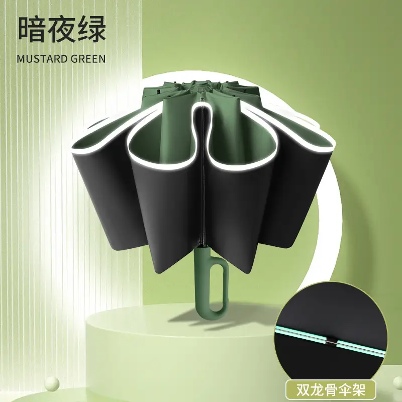 Automatic Ring-Opening Umbrella Lavender Purple - Image 12