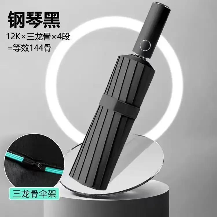 Automatic Ring-Opening Umbrella Lavender Purple - Image 13