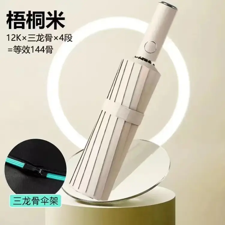 Automatic Ring-Opening Umbrella Lavender Purple - Image 15