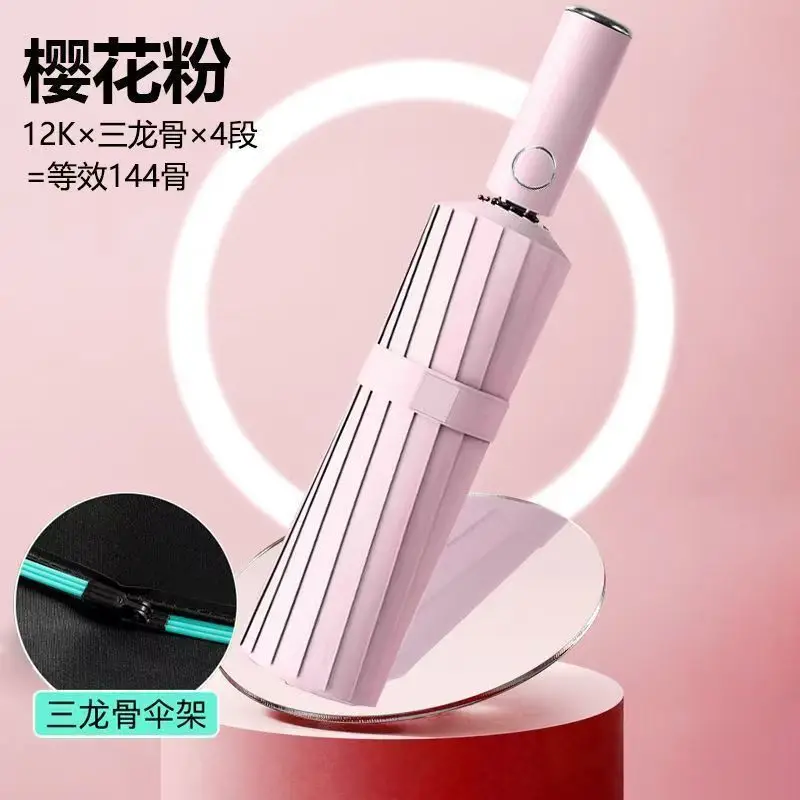 Automatic Ring-Opening Umbrella Lavender Purple - Image 17