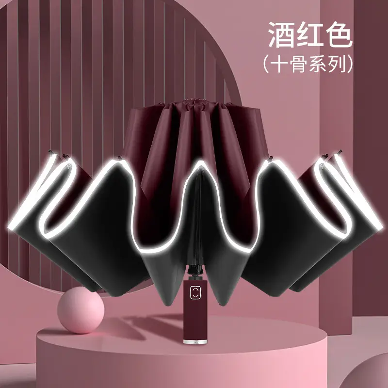 Automatic Ring-Opening Umbrella Lavender Purple - Image 36