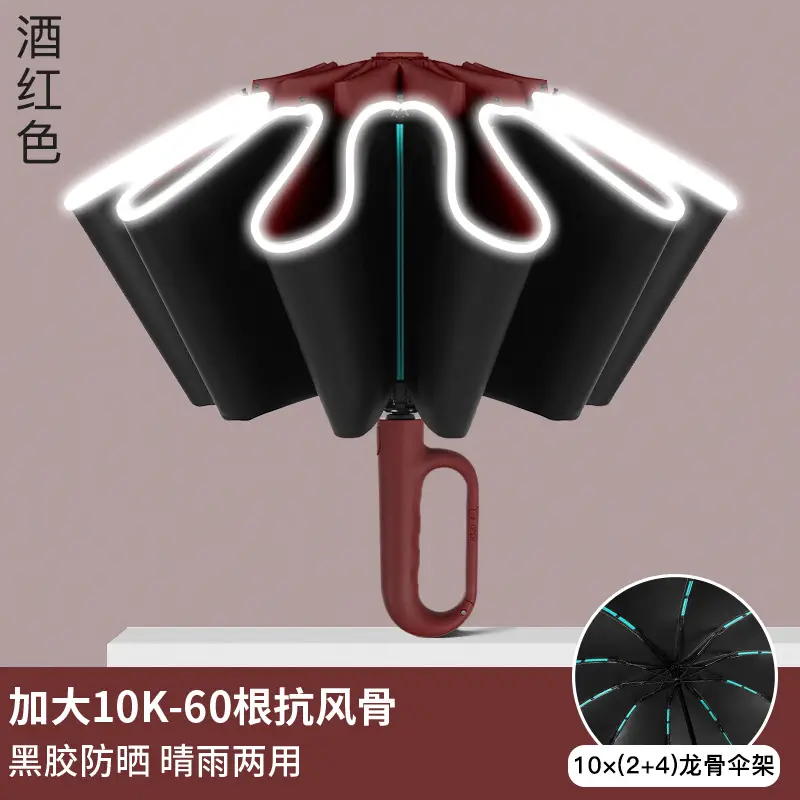 Automatic Ring-Opening Umbrella Lavender Purple - Image 5