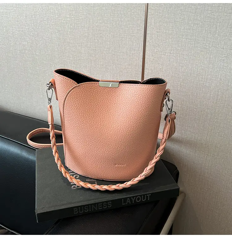 Brown Underarm Bucket Bag for Women New Spring Summer Crossbody — feature 16