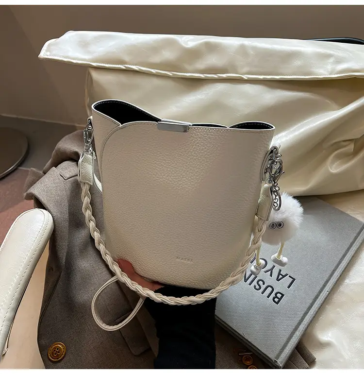 Brown Underarm Bucket Bag for Women New Spring Summer Crossbody — feature 19