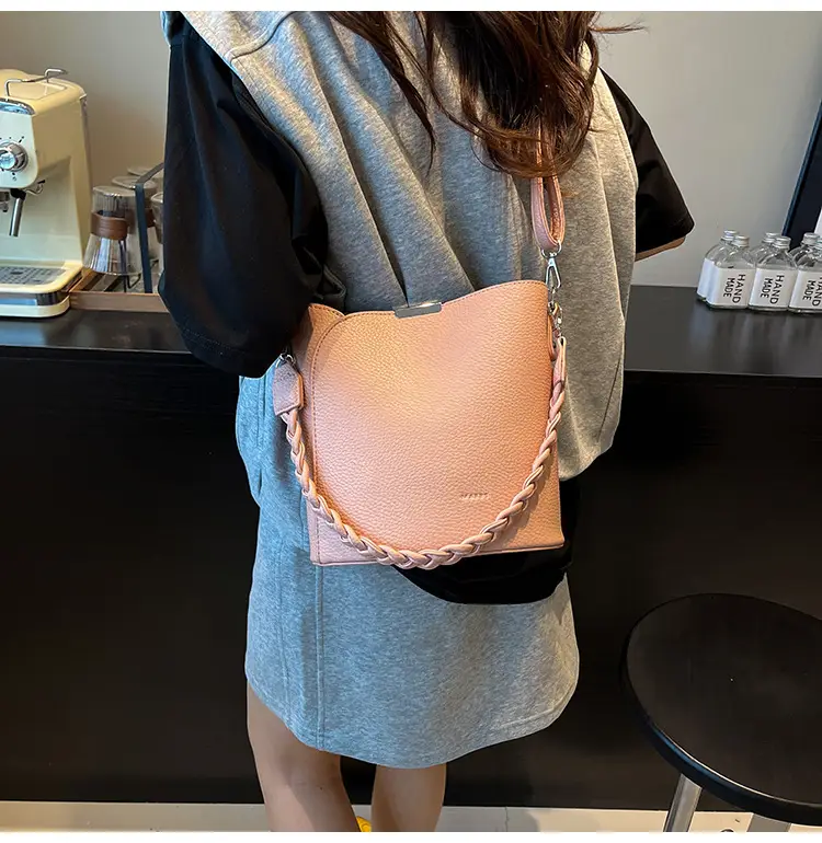 Brown Underarm Bucket Bag for Women New Spring Summer Crossbody — feature 20