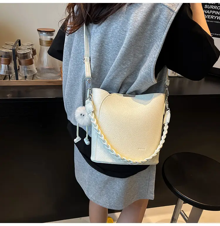 Brown Underarm Bucket Bag for Women New Spring Summer Crossbody — feature 23