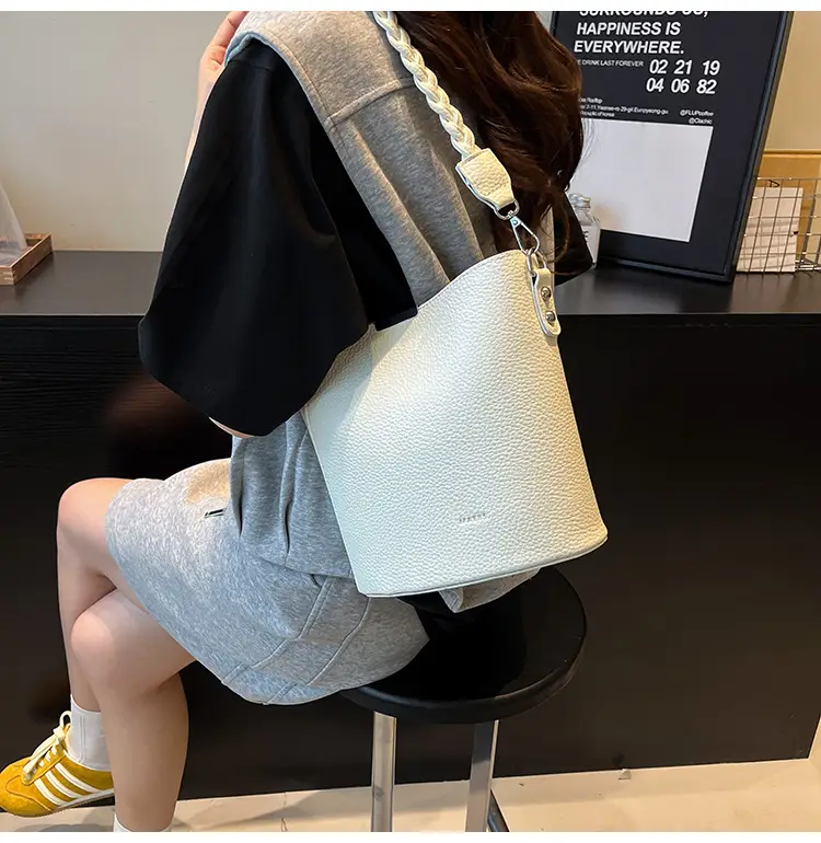 Brown Underarm Bucket Bag for Women New Spring Summer Crossbody — feature 24