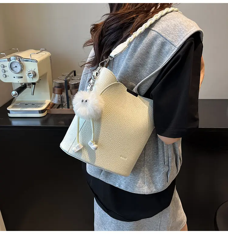 Brown Underarm Bucket Bag for Women New Spring Summer Crossbody — feature 25