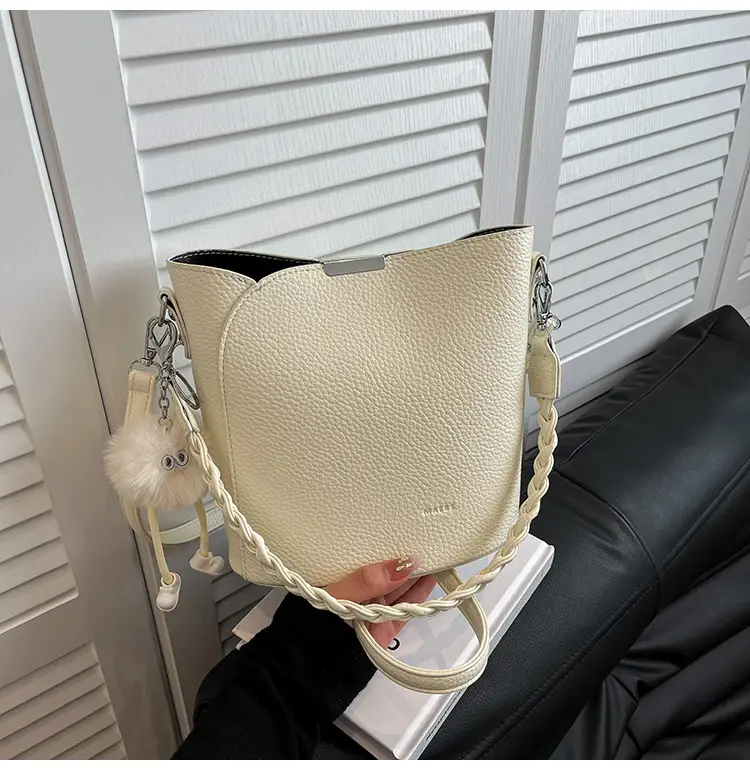 Brown Underarm Bucket Bag for Women New Spring Summer Crossbody - Image 2