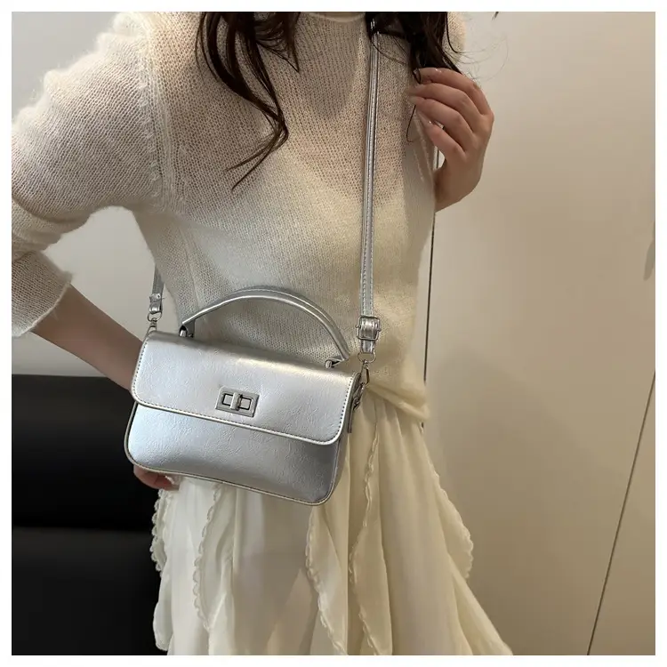 Silver Korean Style Women's Crossbody Bag 2025 — feature 16