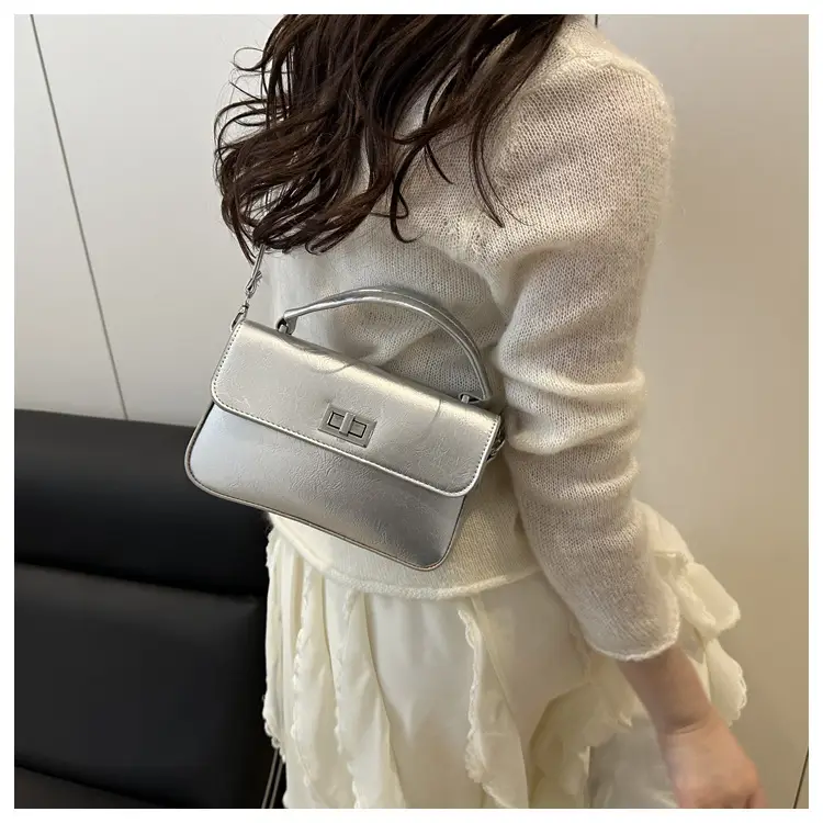 Silver Korean Style Women's Crossbody Bag 2025 — feature 17