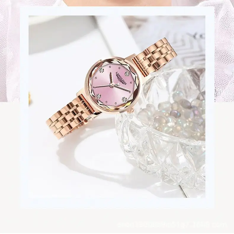 Women's Retro Quartz Watch Slim Mesh Strap Rose Gold - Image 7