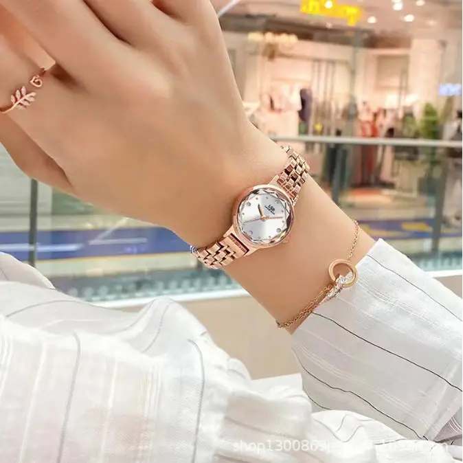 Women's Retro Quartz Watch Slim Mesh Strap Rose Gold - Image 8