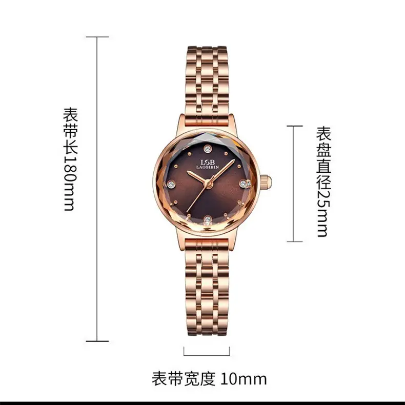 Women's Retro Quartz Watch Slim Mesh Strap Rose Gold - Image 10