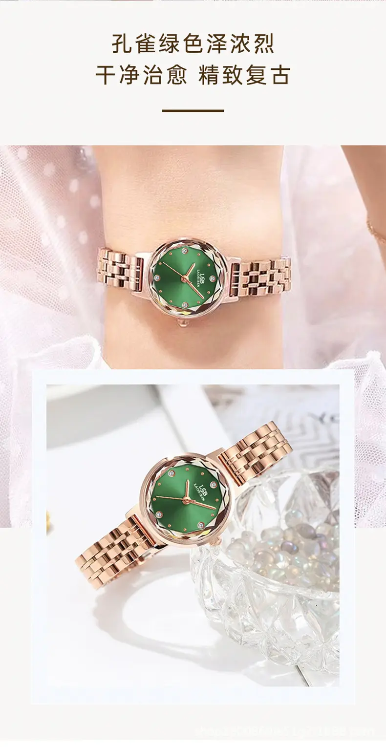 Women's Retro Quartz Watch Slim Mesh Strap Rose Gold — feature 7