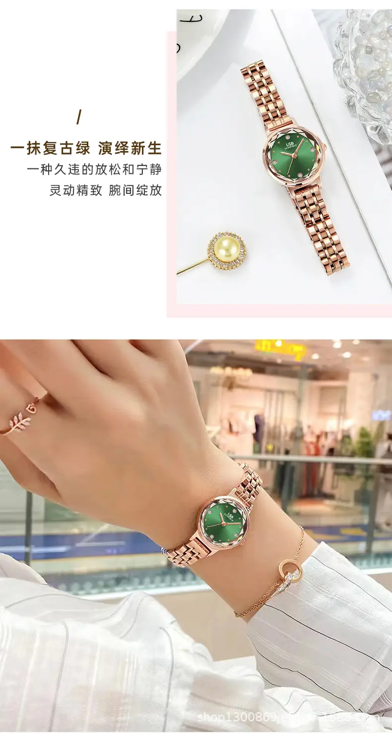 Women's Retro Quartz Watch Slim Mesh Strap Rose Gold — feature 8