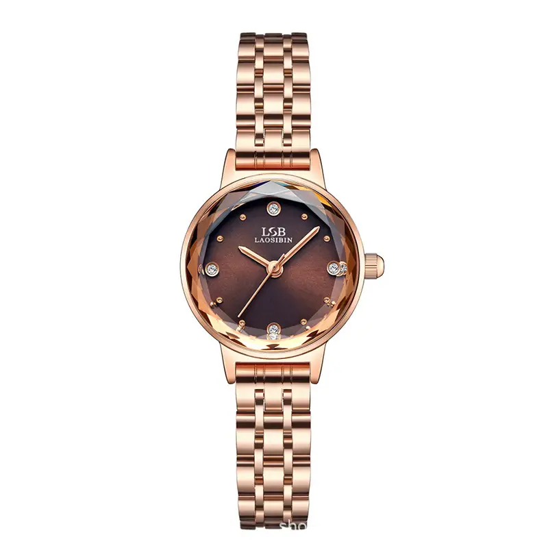 Women's Retro Quartz Watch Slim Mesh Strap Rose Gold - Image 2