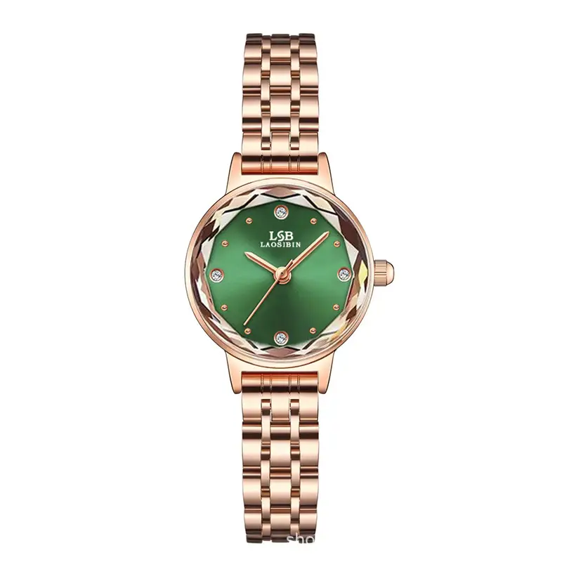 Women's Retro Quartz Watch Slim Mesh Strap Rose Gold - Image 4