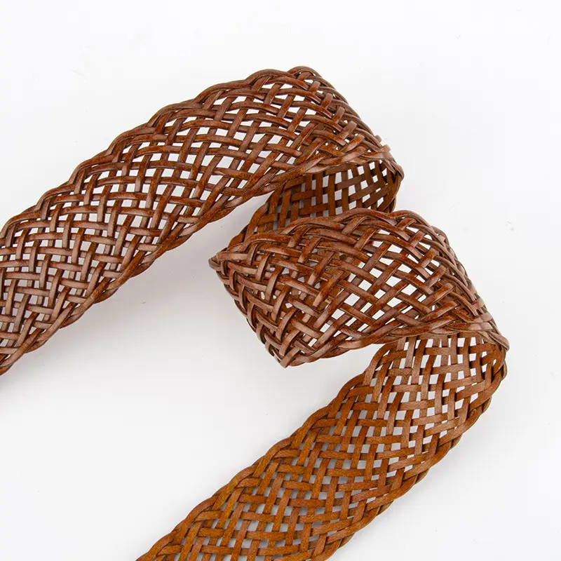 Black Woven Wide Belt for Women Ethnic Style - Image 10