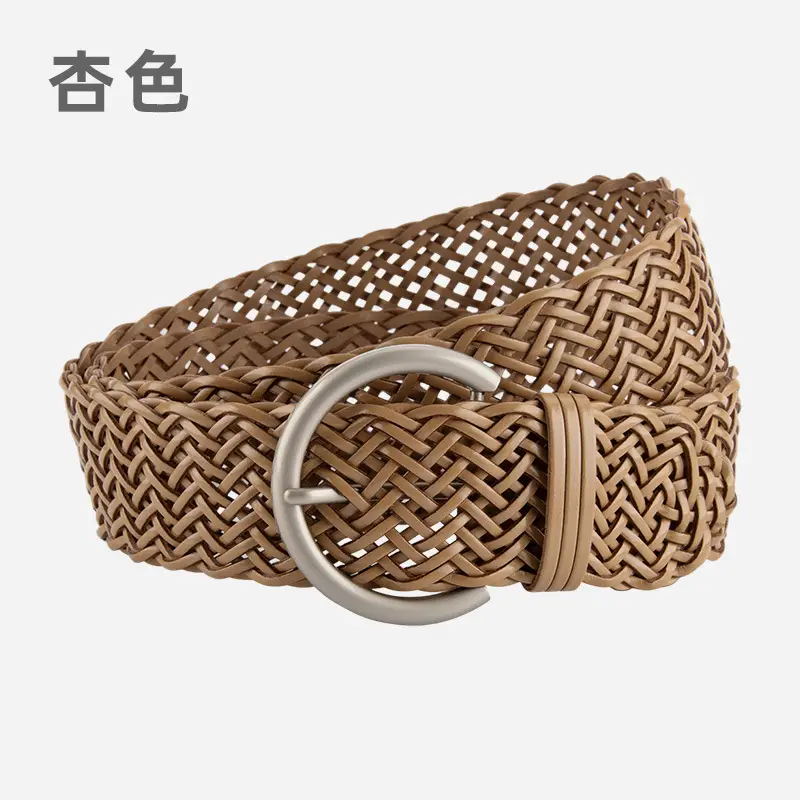 Black Woven Wide Belt for Women Ethnic Style - Image 5