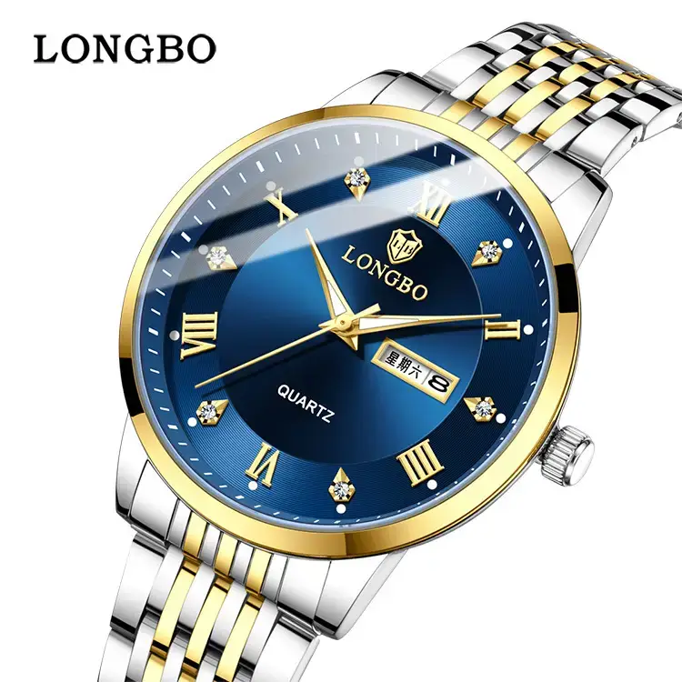 Longbo Men's Quartz Watch with Calendar & Stainless Steel Band - Image 16