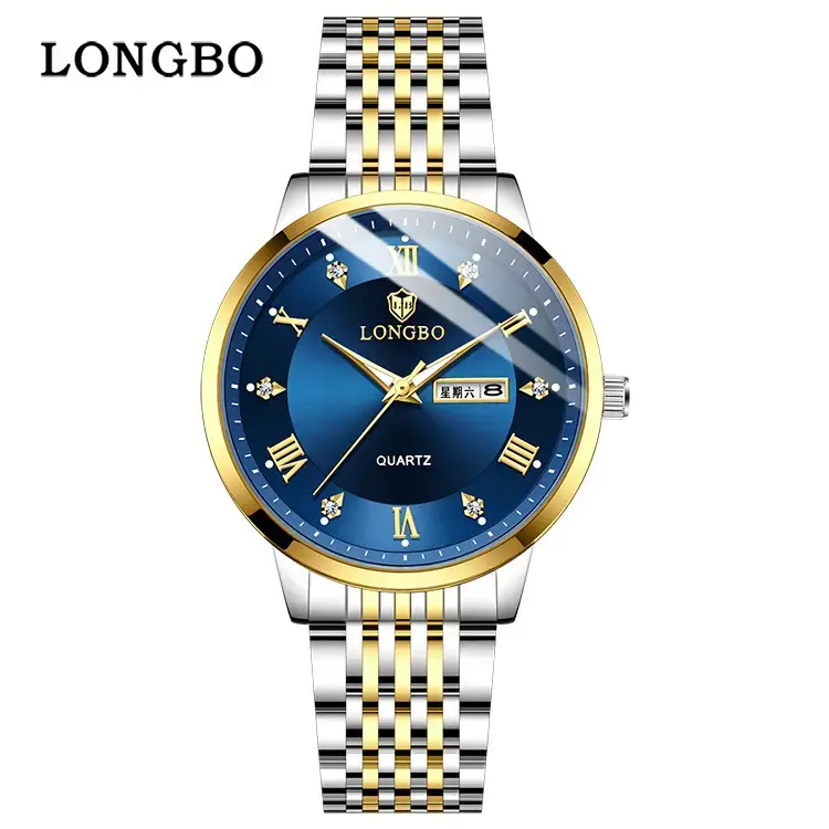 Longbo Men's Quartz Watch with Calendar & Stainless Steel Band - Image 11