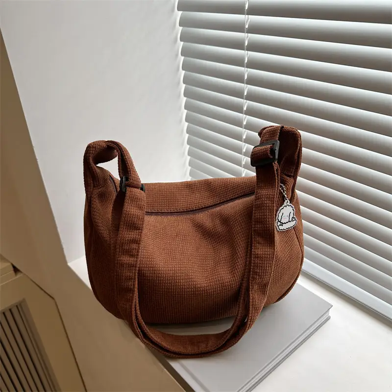 Brown Crossbody Bag for Women with Adjustable Strap - Image 9