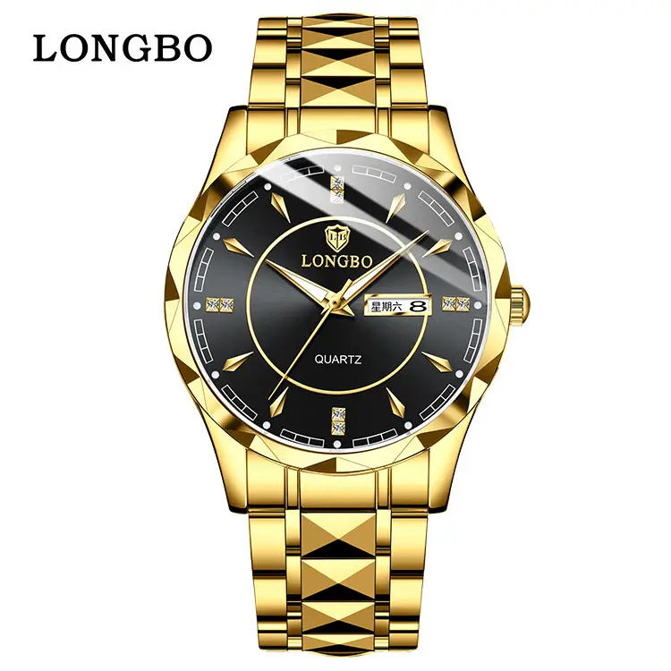 Longbo Men's Quartz Watch Light Blue Waterproof - Image 3